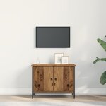 vidaXL Meuble TV en Bois Ancien Bois ancien Bois 60 x 35 x 45 cm Durable