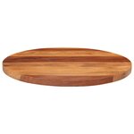 vidaXL Dessus de table bois massif d'acacia rond 25-27 mm 50 cm