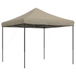 vidaXL Tente de réception pliable escamotable taupe 292x292x315 cm