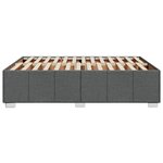 vidaXL Cadre de lit sans matelas gris foncé 140x200 cm tissu