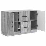 vidaXL Buffet Sonoma gris 89 x 34 5 x 57 cm Bois d'ingénierie