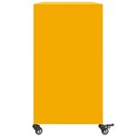 vidaXL Buffet jaune moutarde 100 5x39x72 cm acier