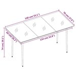 vidaXL Ensemble à manger de jardin et coussins 5 Pièces gris clair rotin