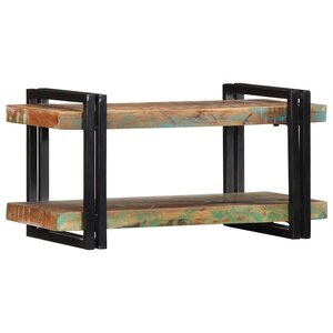 vidaXL Étagère murale multicolore bois massif récupération