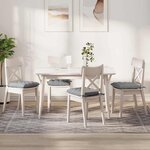 vidaXL Coussins de siège 2 Pièces Gris clair 40 x 40 x 6 cm tissu