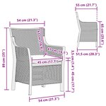 vidaXL Fauteuil Blanc PP