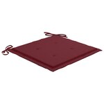 vidaXL Chaises de jardin avec coussins lot de 2 Teck solide et acier