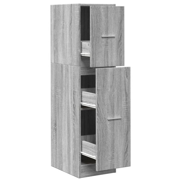 vidaXL Armoire apothicaire sonoma gris 30x41x118 cm bois d'ingénierie
