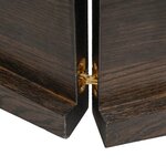 vidaXL Étagère murale marron foncé bois chêne massif traité