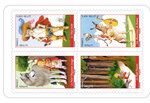 Carnet 12 timbres - Contes merveilleux - Lettre verte