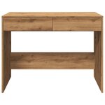 vidaXL Bureau chêne artisanal 101x50x76 5 cm bois d'ingénierie