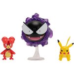 Jazwares PKW4082 - Pokémon Pack de 3 Figurines de Combat