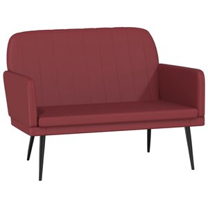 Banc banquette rouge bordeau x 107 x 80 x 81 cm synthétique 02_0010571