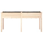 vidaXL Jardinière avec doublure 161x45x76 cm bois massif de sapin
