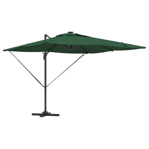 vidaXL Parasol Vert 286 x 285 x 270 cm Aluminium