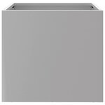 vidaXL Jardinières 2 Pièces argenté 32x30x29 cm acier galvanisé