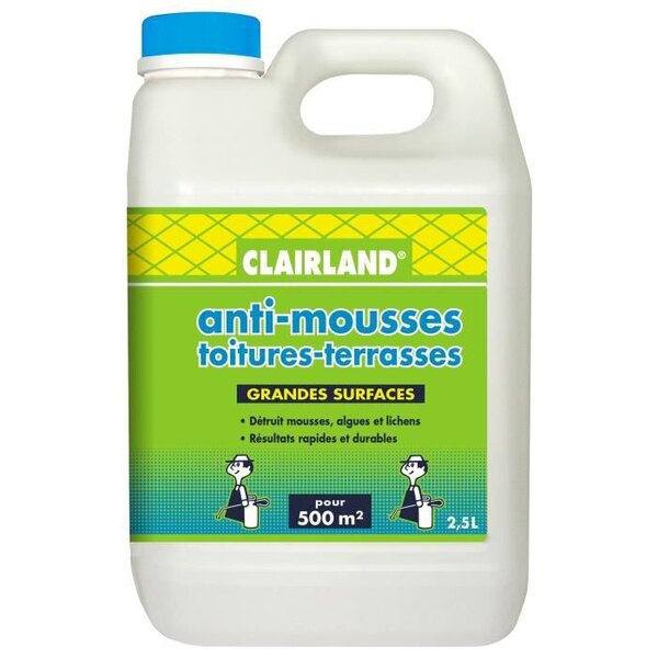 Anti-Dépôts Verts Toitures, Terrasses, Dallages, Murs - Concentré a diluer 2,5 L