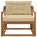 vidaXL Sofa de milieu extérieur Naturel