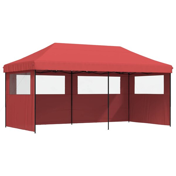 vidaXL Tente de fête 292 x 580 x 315 cm Bordeaux Tissu Oxford