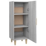 vidaXL Buffet Sonoma gris 34 5x34x90 cm Bois d'ingénierie