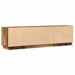 vidaXL Meuble TV avec LED Bois ancien 180 x 38 x 49 cm