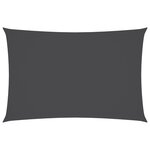 vidaXL Voile de parasol Tissu Oxford rectangulaire 5x7 m Anthracite