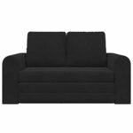 vidaXL Canapé-Lit Noir 148 x 71 x 83 cm Velours