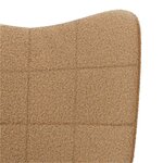 vidaXL Fauteuil relaxant Beige 62 x 67 x 95.5 cm tissu