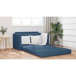 vidaXL Canapé-Lit Bleu 124 x 71 x 78 cm tissu