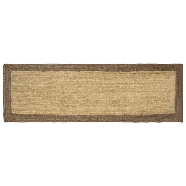 vidaXL Tapis de surface Gris 80 x 300 cm Jute