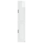vidaXL Ensemble de Meubles 2 Pièces Blanc brillant Bois d'ingénierie