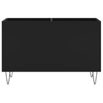 vidaXL Armoire à disques noir 74 5x38x48 cm bois d'ingénierie