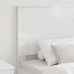 vidaXL Tête de lit Blanc brillant 100 cm Bois d'ingénierie