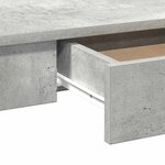 vidaXL Bureau gris béton 100x45x75 cm bois d'ingénierie