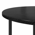 vidaXL Ensemble de tables d'appoint 2 Pièces Chêne noir