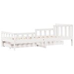 vidaXL Lit de jour avec tiroirs sans matelas 90x190 cm bois massif