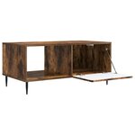 vidaXL Table basse Chêne fumé 90 x 50 x 40 cm Bois d'ingénierie