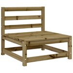 vidaXL Salon de jardin 9 Pièces bois de pin imprégné