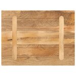 vidaXL Dessus de table 80x70x2 5 cm rectangulaire bois massif manguier