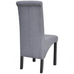vidaXL Chaises à manger lot de 6 gris clair tissu