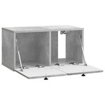 vidaXL Meuble TV mural 59 5 x 31 x 30 cm Gris béton Bois d'ingénierie