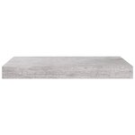 vidaXL Étagères murales flottantes 2 Pièces gris béton 40x23x3 8 cm MDF