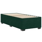 vidaXL Cadre de lit sans matelas vert foncé 90x200 cm velours