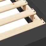 vidaXL Cadre de lit sans matelas noir 75x190 cm