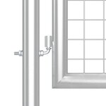 vidaXL Portal de jardin maille argenté 500x175 cm acier galvanisé