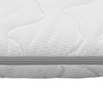 vidaXL Sur-matelas 180 x 200 cm Mousse à mémoire de forme Visco 6 cm