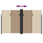 vidaXL Auvent latéral rétractable taupe 200x1200 cm