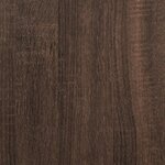 vidaXL Table d'appoint avec roues chêne marron bois d'ingénierie