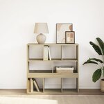 vidaXL Bibliothèque/Séparateur de pièce chêne sonoma 100x33x94 5 cm