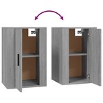 vidaXL Meubles TV muraux 2 Pièces Sonoma gris 40x34 5x60 cm